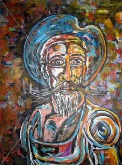 Don Quijote I Acrylic Canvas Figure Painting