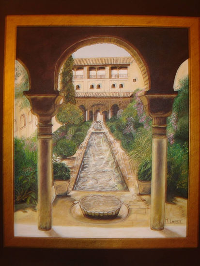 Generalife Oil Canvas Landscaping