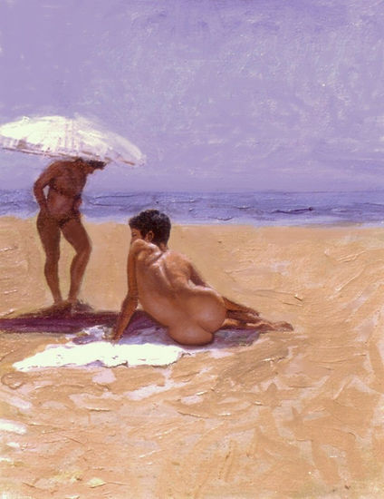 Playa del Cura Torrevieja Oil Canvas Nude Paintings