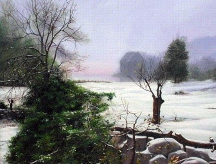 Invierno Oil Canvas Landscaping