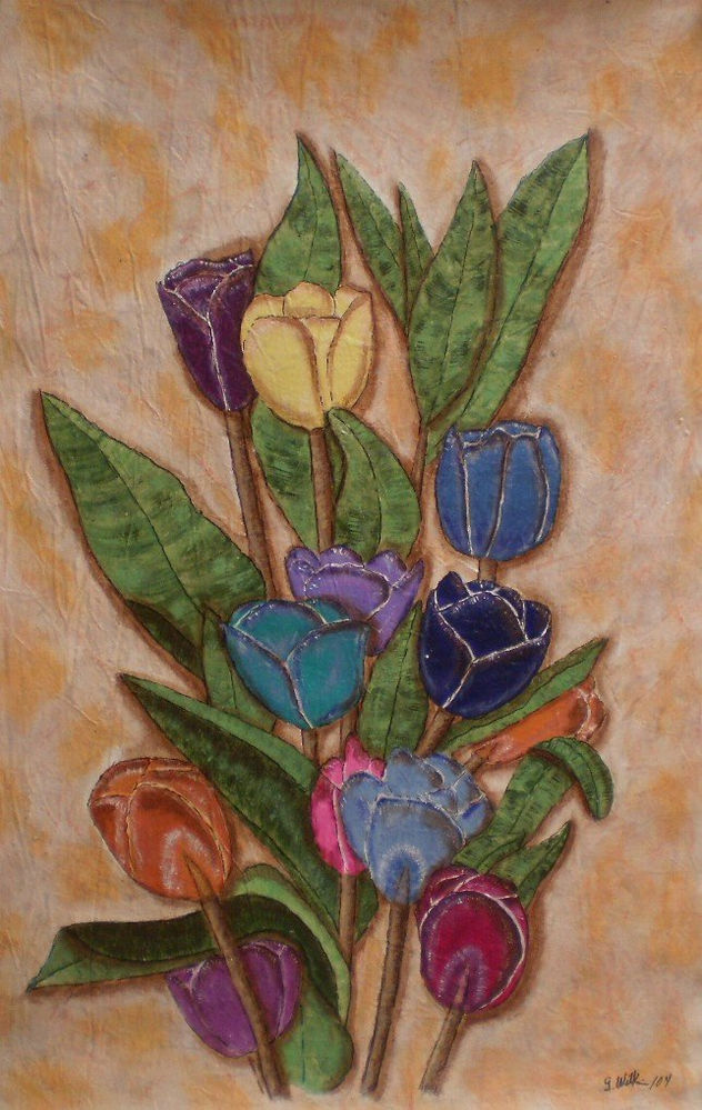 tulipanes de colores