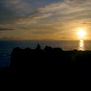 fisherman at sunset