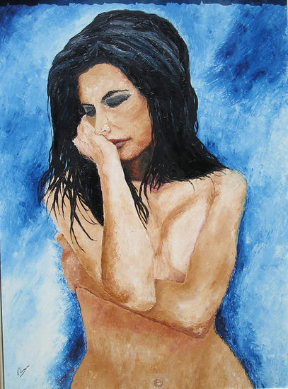 PENSAMIENTO Oil Canvas Figure Painting