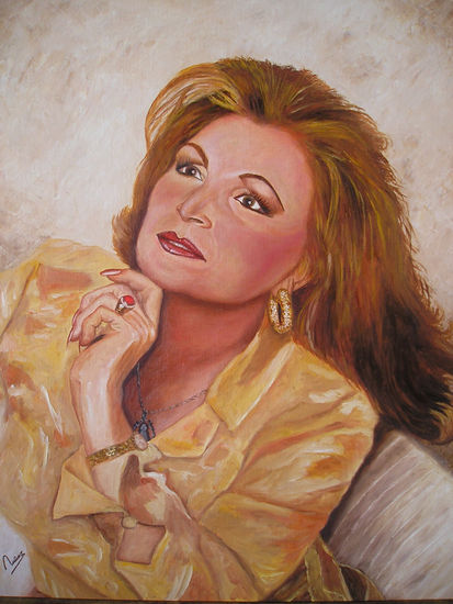 ROCIO Oil Canvas Portrait