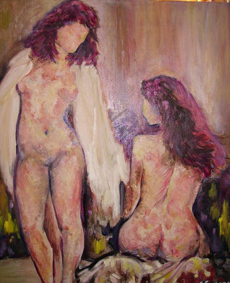 Más que amigas Oil Canvas Nude Paintings