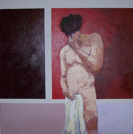 Desnudo 1 Media Mixta Lienzo Figura