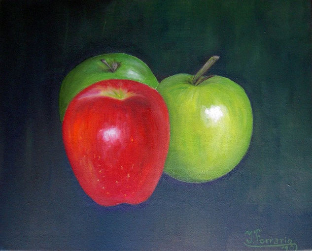 Manzanas Oil Canvas Still Life Paintings