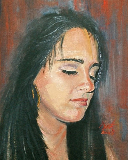 ANGEL Oil Canvas Portrait