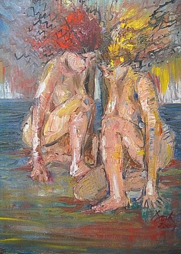 SIN TITULO Oil Canvas Nude Paintings