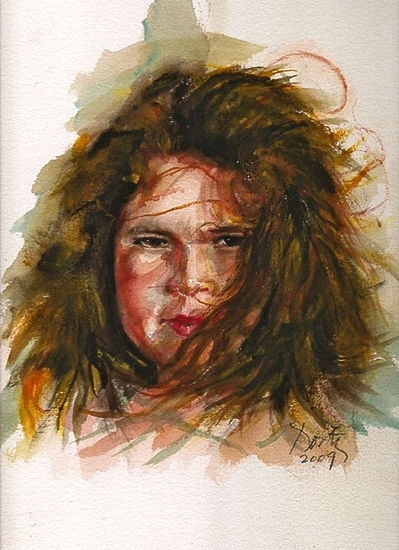 PRINCESA Watercolour Paper Portrait