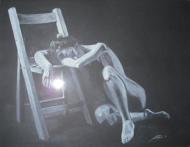 Otra Perspectiva Pastel Card Nude Paintings