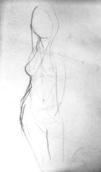 Mujer sentada Pencil