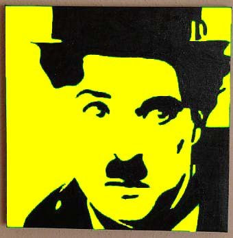 Chaplin Amarillo Acrylic Canvas Portrait