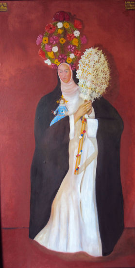 Monja de la Candelaria Óleo Lienzo Retrato