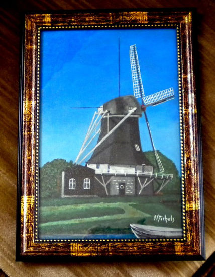 Windmühle Acrylic Canvas Landscaping