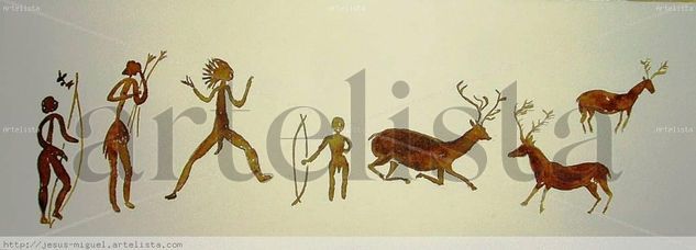 Pinturas prehistoricas 1 Others Card Figure Painting