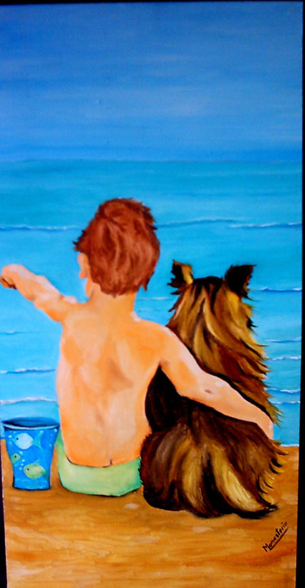 NIÑO mirando el mar