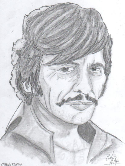 Charles Bronson Charcoal