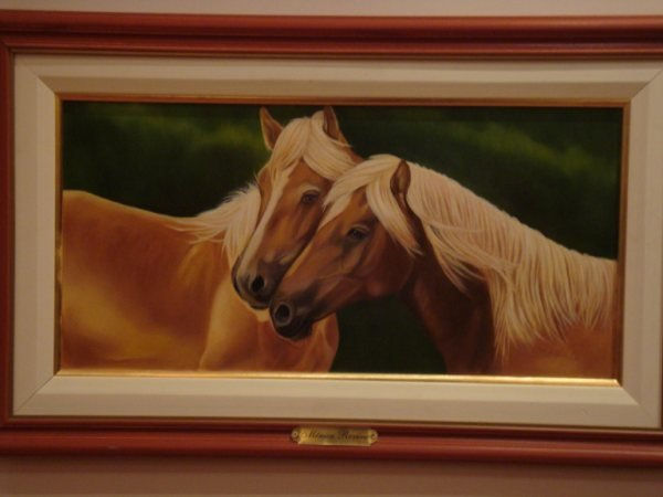 CABALLOS ENAMORADOS Óleo Lienzo Animales