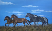 Caballos en camino