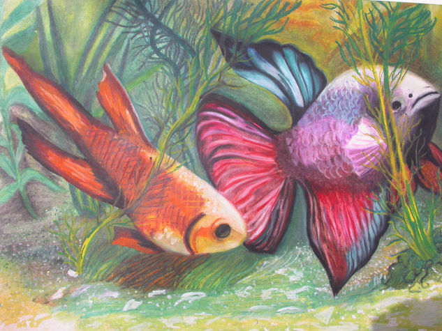 Libertad en el mar Pastel Paper Animals