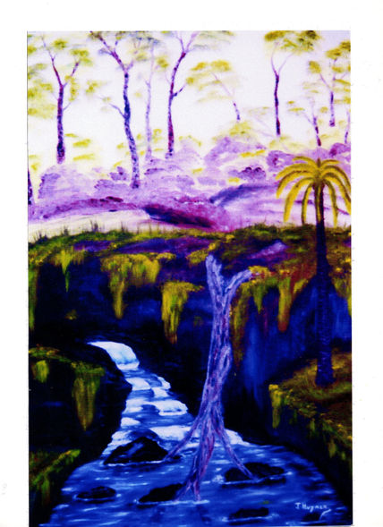 La cascada con sus...