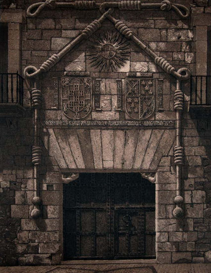 Palacio del Cordón. Burgos. Aquatint