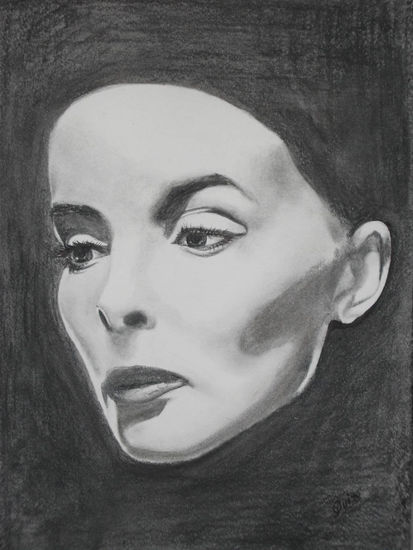 KATHARINE HEPBURN Charcoal