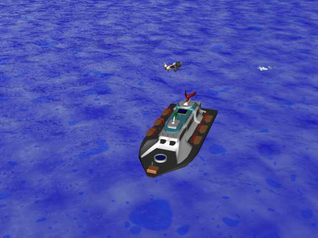 Barco y avión