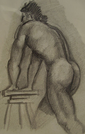 HOMBRE DE ESPALDAS Charcoal