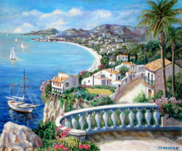 Paisaje de Benidorm Oil Canvas Landscaping