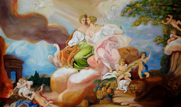 Mitologia Oil Canvas Others