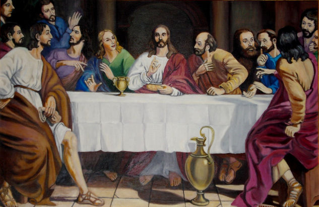 La última cena Oil Canvas Others