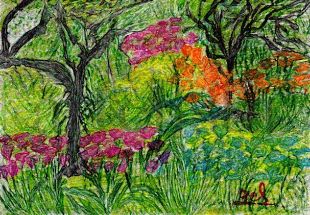 Jardì Pencil (coloured) Card Landscaping