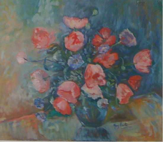 Bodegon 2 Oil Canvas Floral Painting