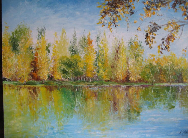 "Reflejos en el Limay" Oil Panel