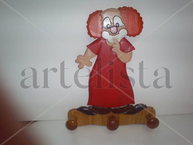 PERCHA INFANTIL " CHARLY RIVEL "  (NOSTALGIA) Wood Figurative