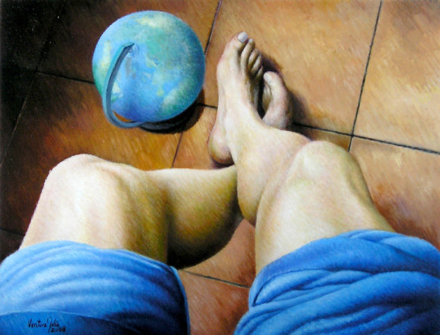 Les cames de déu. Oil Canvas Figure Painting