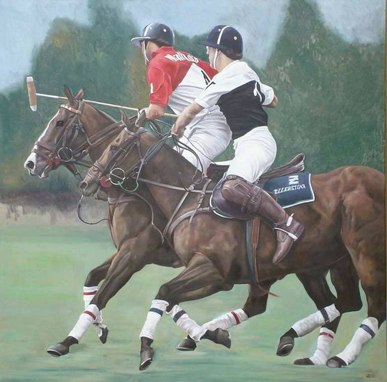 polo intenso Oil Canvas Landscaping