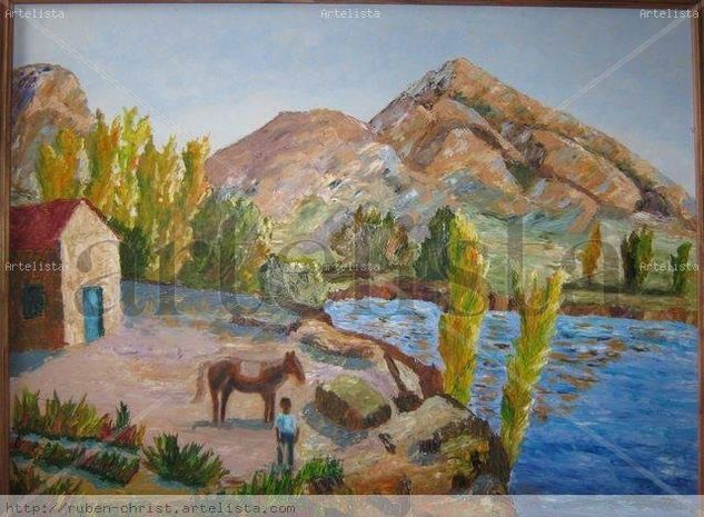 Otoño en las montañas Oil Canvas Landscaping