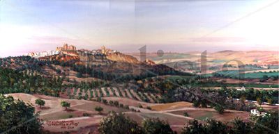 LA FRONTERA DE ARCOS Oil Panel Landscaping