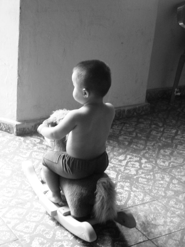 un pequeño jinete