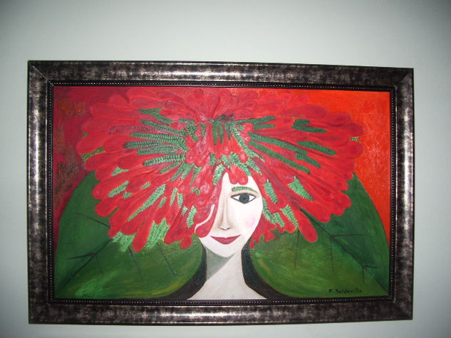 Flamboyan de 2 tonos Acrylic Canvas