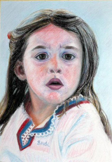 LAURA Pastel Paper Portrait