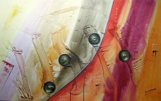 abstracto Mixed media Canvas Others