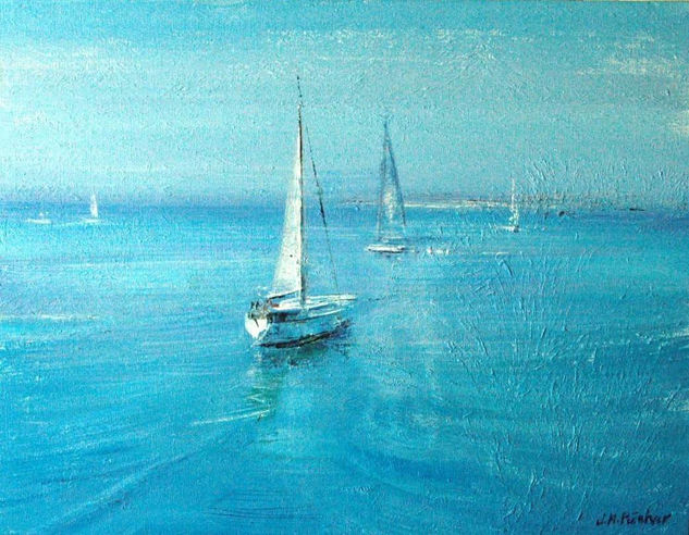 Veleros Acrylic Canvas Marine Painting