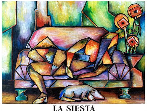 Siesta Oil Canvas Figure Painting