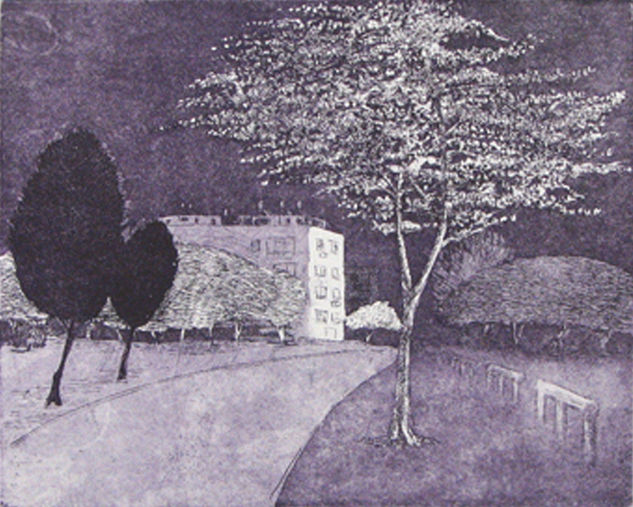 Árboles urbanos II - 2002 Aquatint