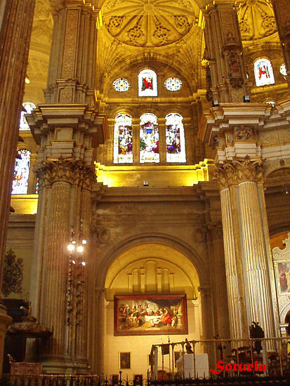 Málaga Catedral interior Arquitectura e interiorismo Color (Digital)