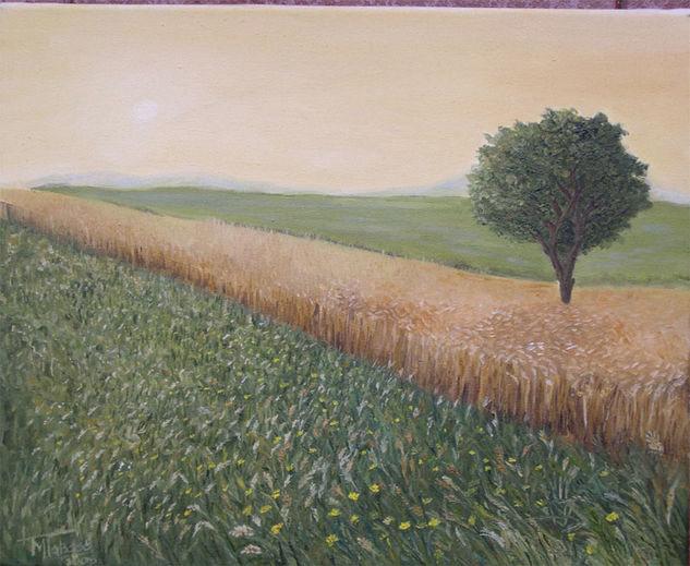 campo de trigo Oil Canvas Landscaping